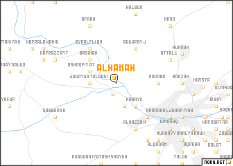 map of Al Hāmah