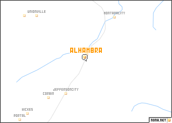 map of Alhambra