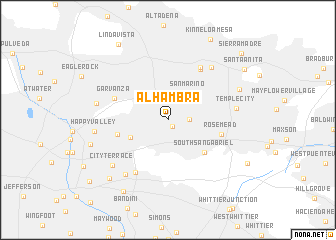 map of Alhambra