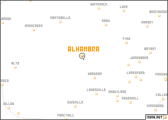 map of Alhambra