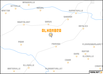 map of Alhambra