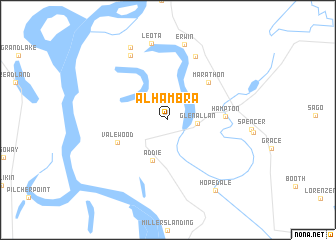 map of Alhambra