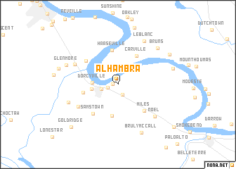 map of Alhambra