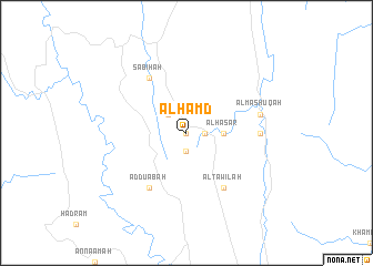 map of Al Ḩamd