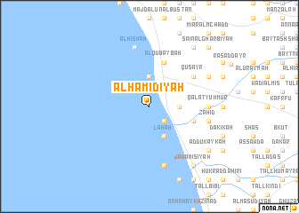 map of Al Ḩamīdīyah