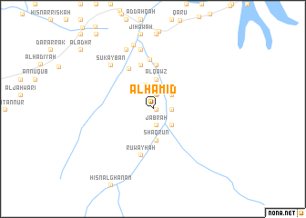 map of Al Ḩāmid