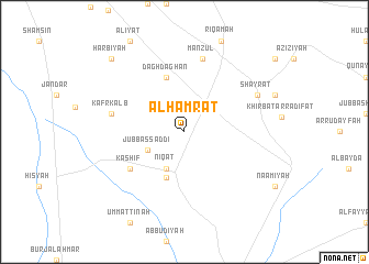 map of Al Ḩamrāt