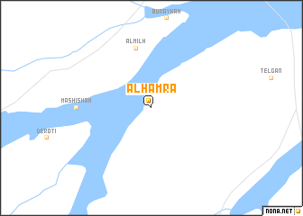 map of Al Ḩamrāʼ