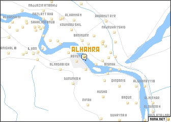 map of Al Ḩamrāʼ
