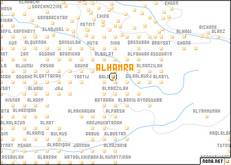 map of Al Ḩamrāʼ