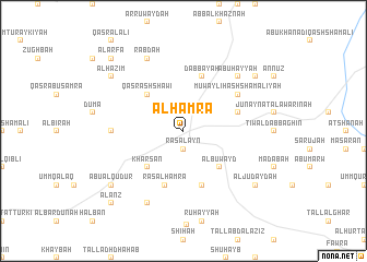 map of Al Ḩamrāʼ