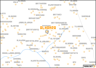 map of Al Ḩamrāʼ