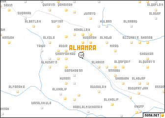 map of Al Ḩamrāʼ