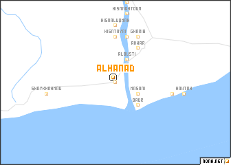 map of Al Hanad