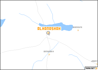 map of Al Ḩanashah
