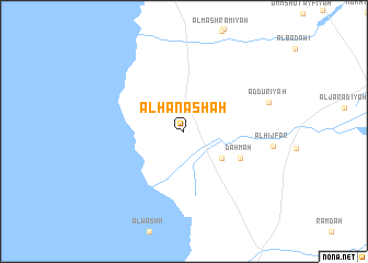 map of Al Ḩanāshah