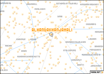 map of Alhanda KhānJamāli