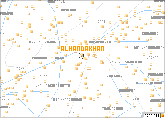 map of Alhanda Khān