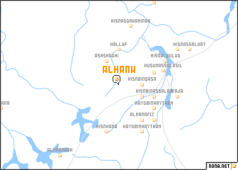 map of Al Ḩanw