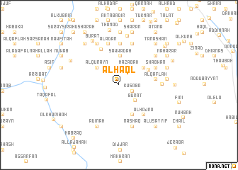 map of Al Ḩaql