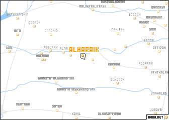 map of Al Ḩarāʼik