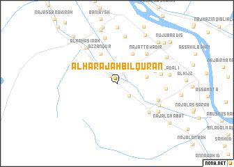 map of Al Ḩarajah bil Qur‘ān