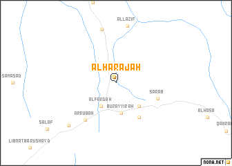 map of Al Ḩarajah