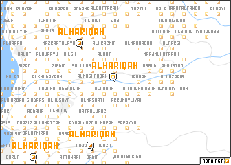 map of Al Ḩarīqah