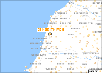 map of Al Ḩarithīyah