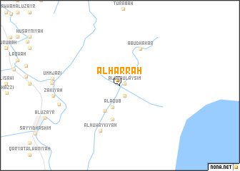 map of Al Ḩarrah