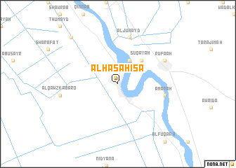 map of Al Ḩaşāḩīşā