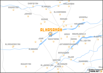 map of Al Ḩaşāmah