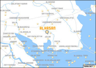 map of Al Ḩasan