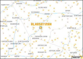 map of Al Ḩaşāyinah