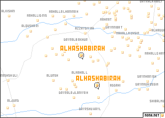 map of Al Ḩashābirah