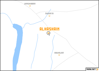 map of Al Ḩashāʼim