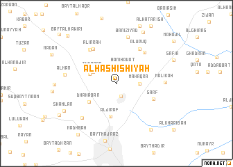 map of Al Ḩashīshīyah
