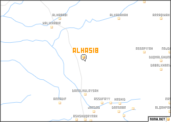 map of Al Ḩasīb