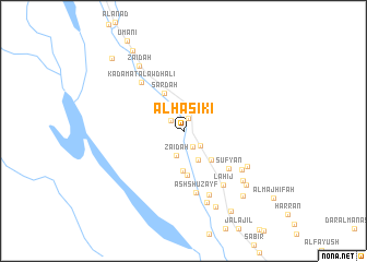 map of Al Ḩāsikī