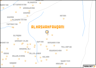 map of Al Ḩaşwah Fawqānī