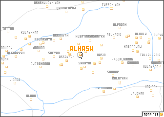 map of Al Ḩasw