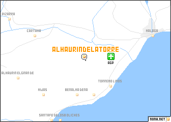 map of Alhaurín de la Torre
