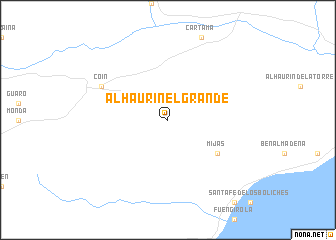 map of Alhaurín el Grande