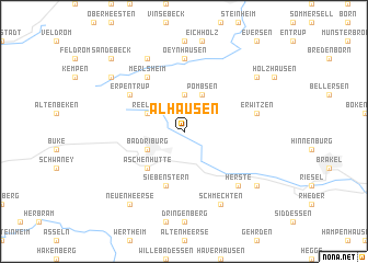 map of Alhausen