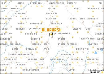 map of Al Ḩawāsh