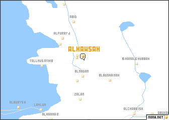 map of Al Ḩawsah