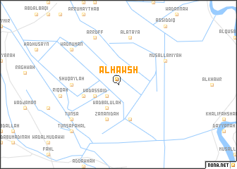 map of Al Ḩawsh