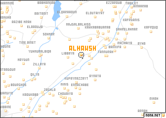 map of Al Ḩawsh