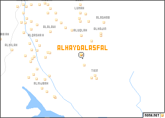 map of Al Ḩayd al Asfal