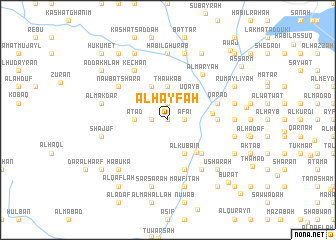 map of Al Ḩayfah